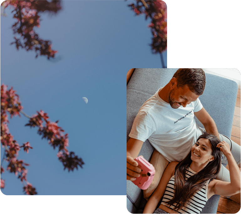 Para robiąca zdjęcie